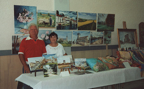 Exposition à la foire aux puces de Dugny, avec le Jeannot (1995).